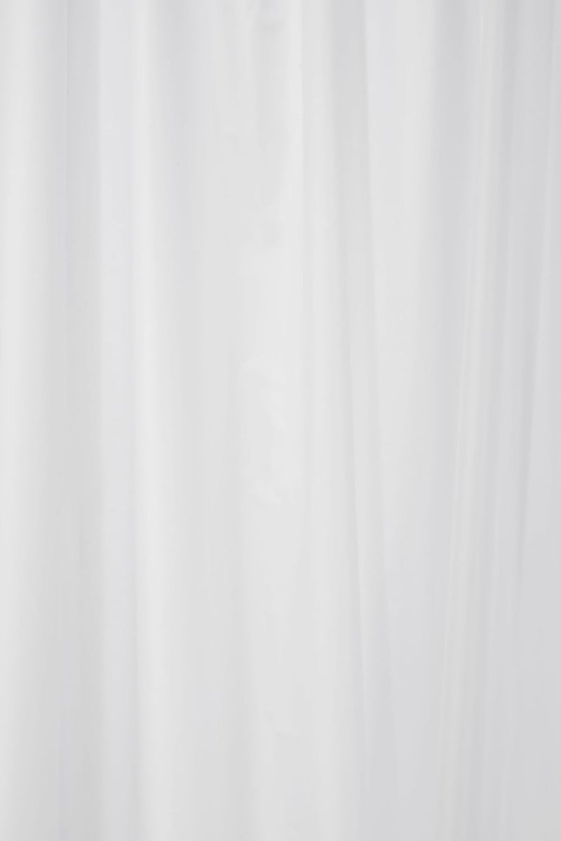 Croydex Professional Plain White Water-Resistant Textile Shower Curtain 2100 X 2100mm - Image 1