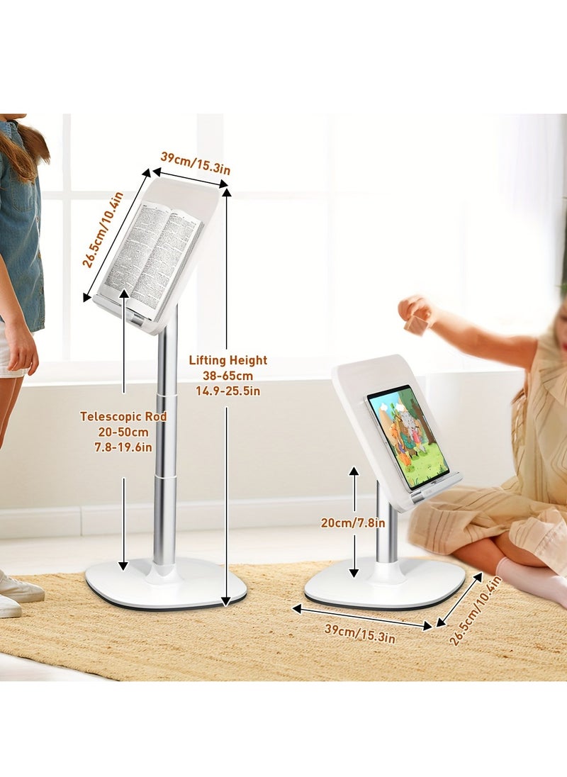 XiuWoo Quran Books Floor Stand, Laptop Stand, Reading Stand Can Be Used For Reading Books And Office, Can Be Placed Laptop, Projector, Cookbook And Tablet, With Page Press, Can Be Placed On The Desktop And Wood Floor, Height Can Be Adjusted  - Image 4