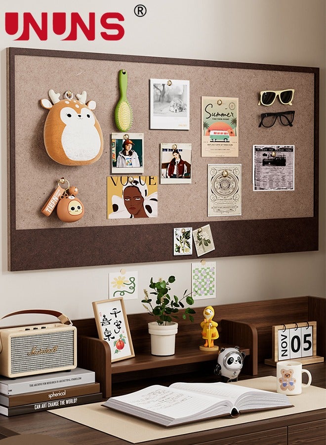 UNUNS Bulletin Board,Large Decorative Felt Bulletin Board Cork Boards Alternative Pin Board Notice Boards for Home Office School,80*120CM - Image 2