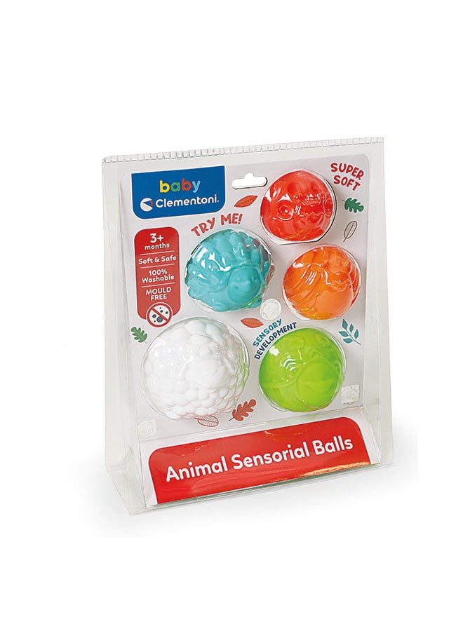 Clementoni كرات حسية للأطفال من كليمنتوني | لعبة ناعمة قابلة للضغط | تحفيز حسي | لعبة للتطور المبكر | استكشاف اللمس والإمساك | تطوير مهارات حل المشكلات المبكرة | هدية مثالية للرضع والأطفال الصغار - Image 2