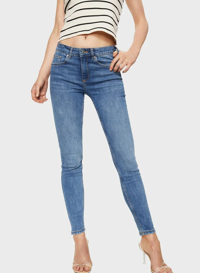 MANGO High Waist Skinny Jeans