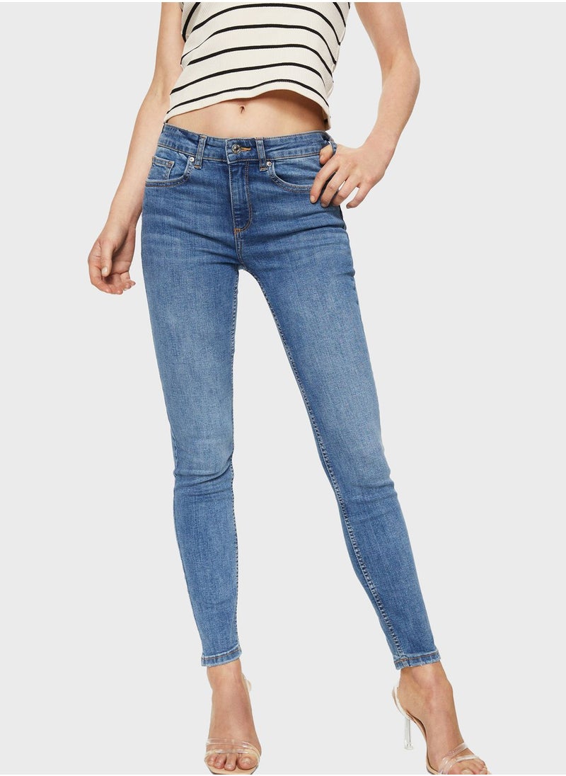 MANGO - High Waist Skinny Jeans - Image 1