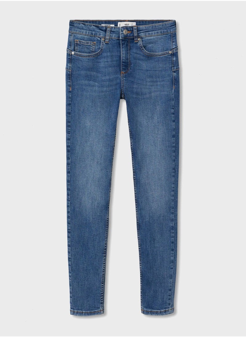MANGO - High Waist Skinny Jeans - Image 1