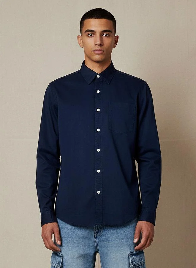 Lee Cooper Men Regular Fit Long Sleeve Shirt