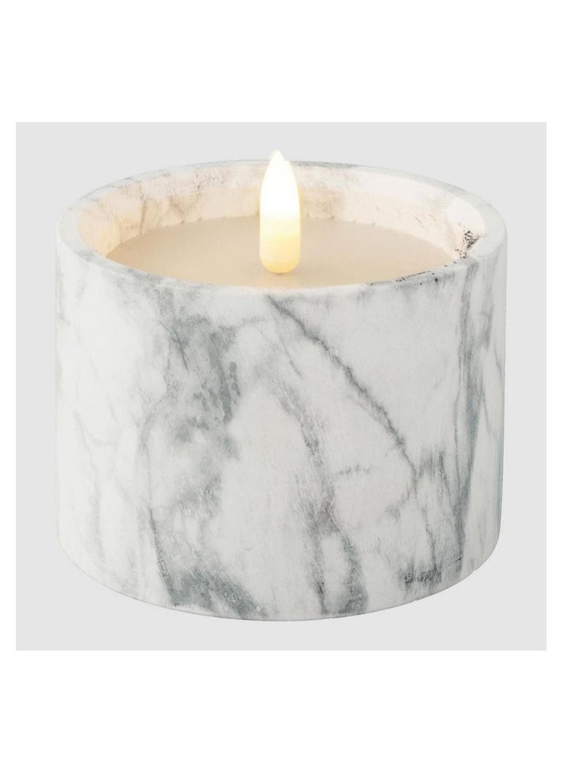Waxworks Assorted Citronella Candle Marbled Pot  - Image 1