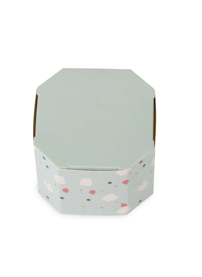 Generic - A set of (12) luxury distribution boxes, cyan color, in terrazzo style - Image 1