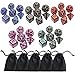 CREEBUY Polyhedral DND Dice Set 5 Pack Vintage DragonPatterned Dice Sets Compatible with Dungeons and Dragons DD RPG Games35 Pieces 5 Colors with Black - Image 2