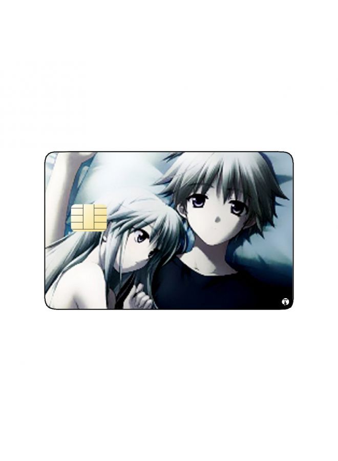 RKN PRINTED BANK CARD STICKER Cute Anime Couple - Image 1