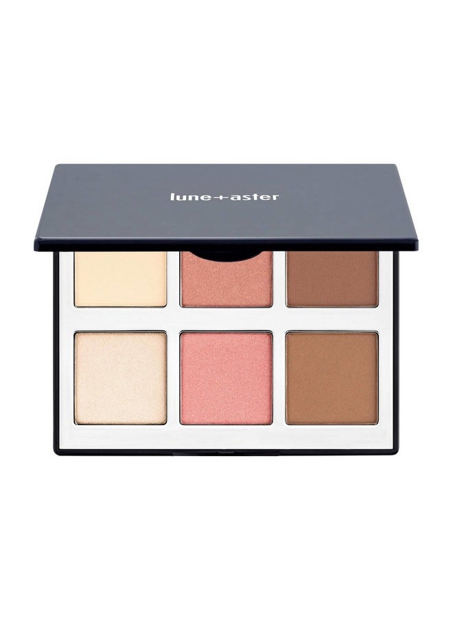 Lune+Aster Horizon Face Palette This Everyday Essential Face Palette Features Complexion Musthaves That Sculpt, Define And Highlight To Create A Flawless, Natural Look For Any Occasion  - Image 2