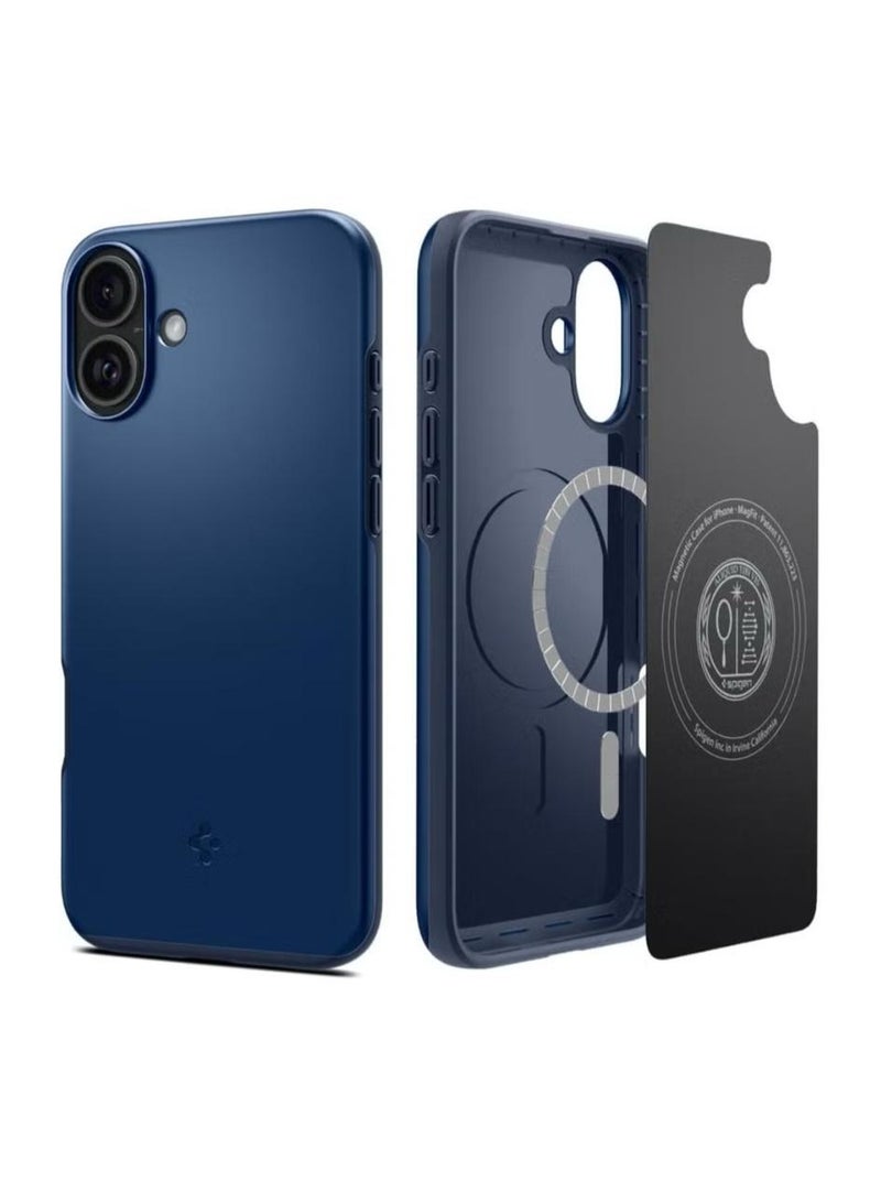 Spigen Thin Fit MagFit for iPhone 16 MagSafe Case Cover (2024) - Navy Blue - Image 1