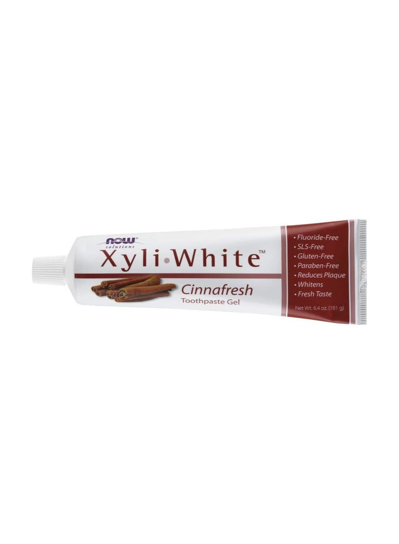 NOW Foods, XyliWhite Toothpaste Gel, Cinnafresh, 6.4 oz (181 g) - Image 3