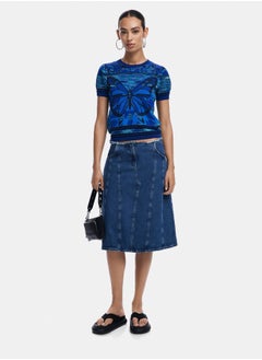 DESIGUAL Butterfly knit T-shirt  - Image 1