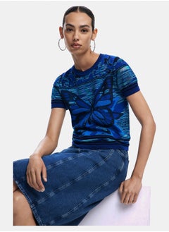 DESIGUAL Butterfly knit T-shirt  - Image 3