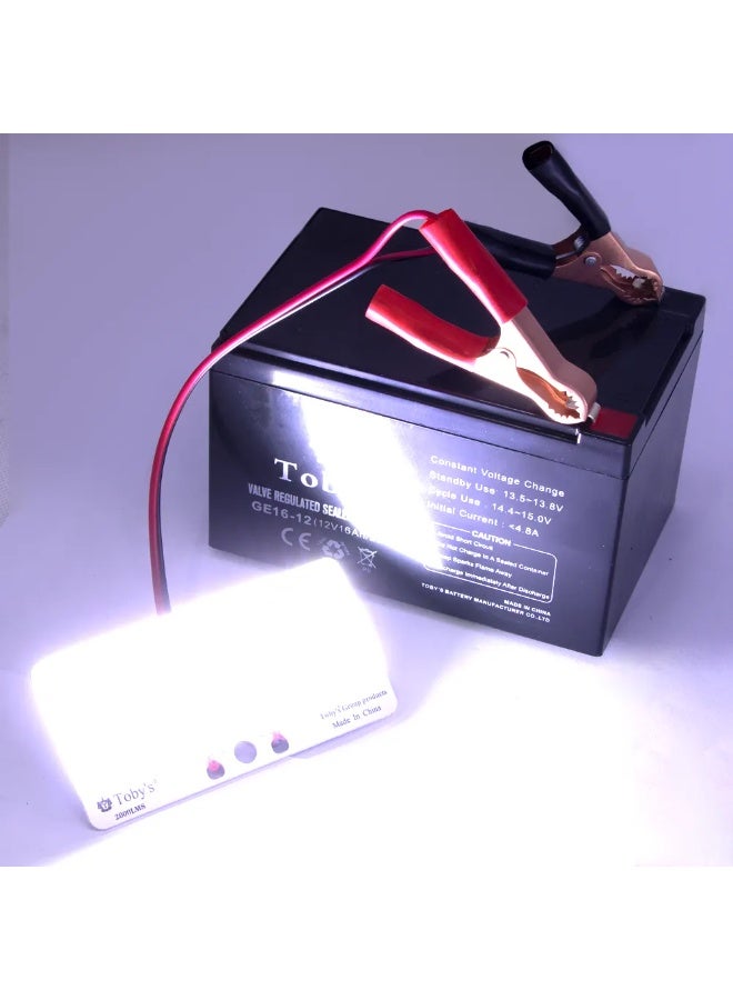 توبيز بطارية Toby's BTY 12A قابلة لإعادة الشحن بقوة 12000 مللي أمبير في الساعة، مثالية لإضاءة التخييم، مصنوعة من مادة ABS - BTY 12A - Image 4