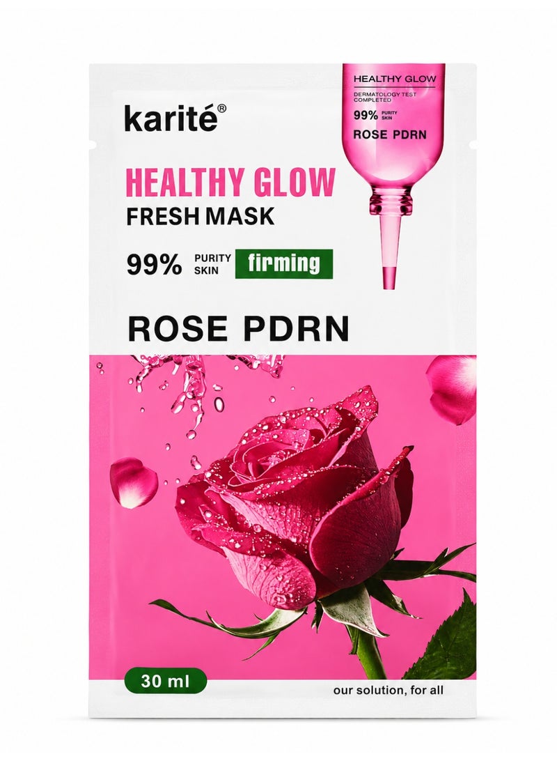 Karite Rose PDRN Healthy Glow Firming Sheet Mask 30ml - Image 1