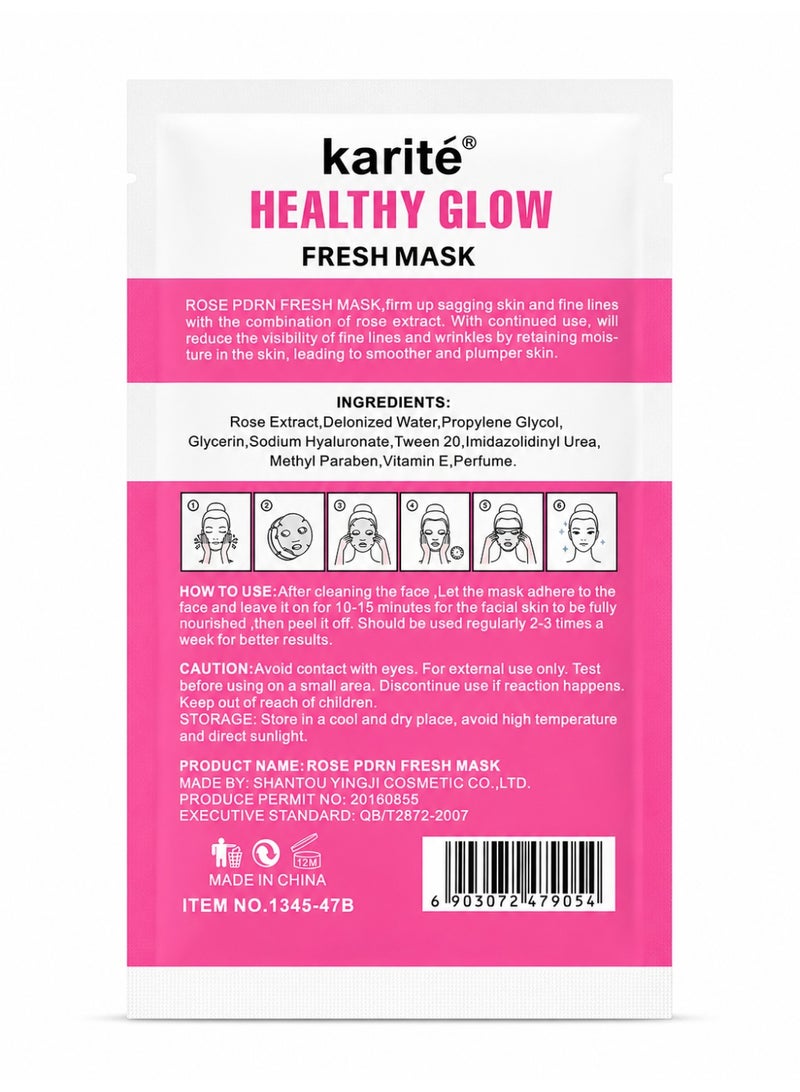 Karite Rose PDRN Healthy Glow Firming Sheet Mask 30ml - Image 2