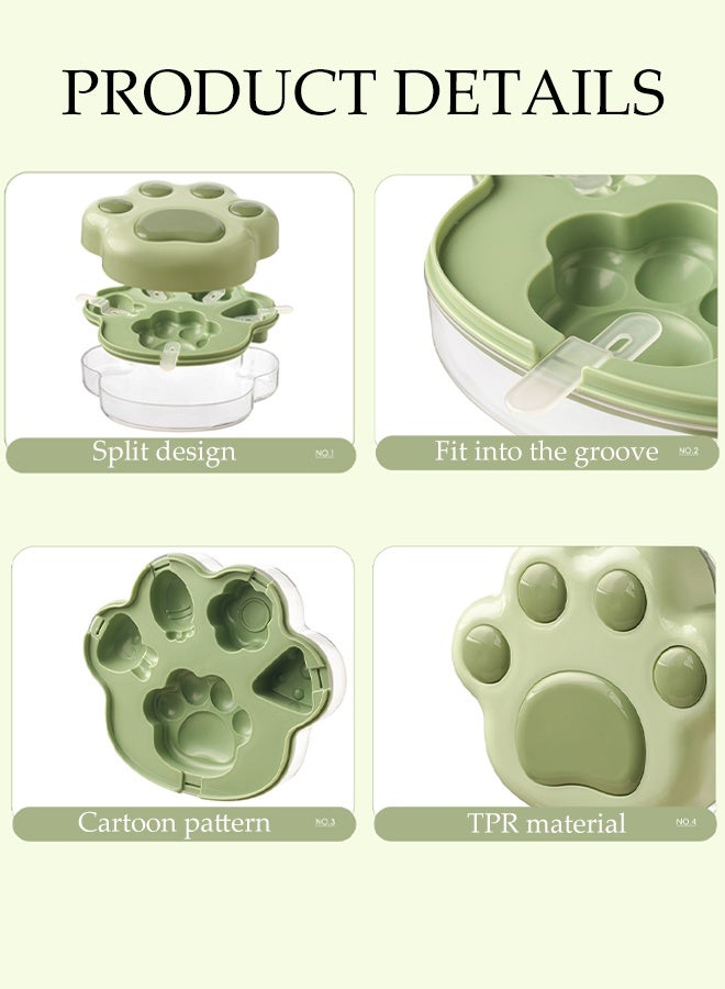 DUNISO 5 Cavities Popsicle Moulds with Storage Box Frozen Dessert Popsicle DIY Ice Cream Stick Tray BPA Free Reusable Mini Ice Pop Maker Easy Press to Release Creative Animal Shape Ice Sorbet Mold for Making Ice Cream - Image 5