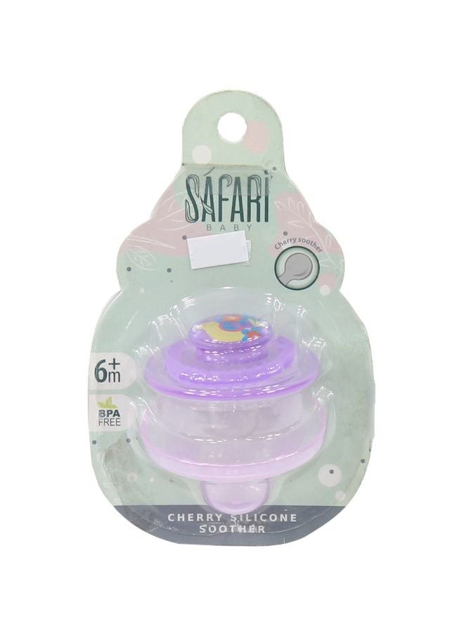 safari baby - Safari Baby Cherry Silicone Soothers 6M+ - Image 1