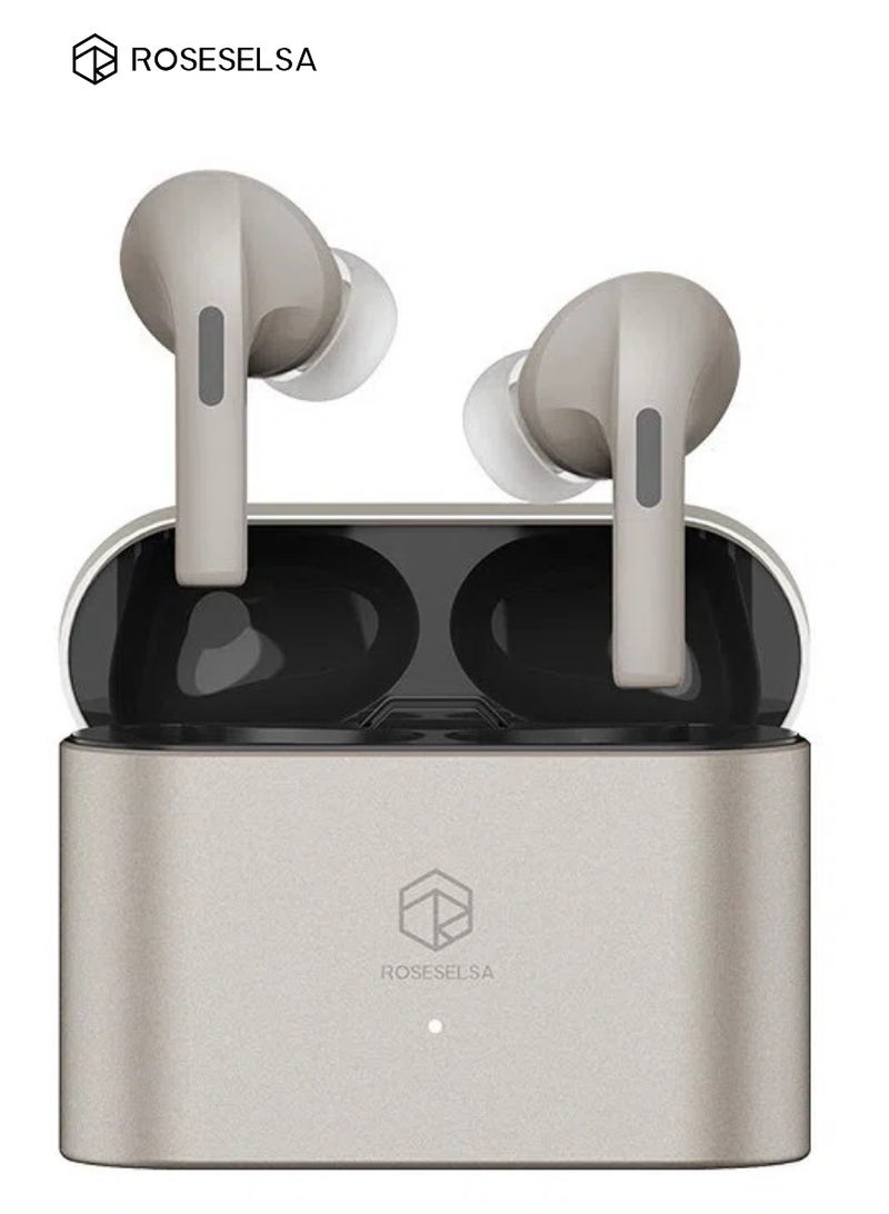 ROSESELSA Earfree i5/EARFREE i5 LDAC Hi-Res Wireless Earbuds, 48dB Hybrid ANC, Premium Aluminum Case, 4-Mic Clear Calls, Bluetooth 5.3 Earphones, 50H Playtime - Image 1