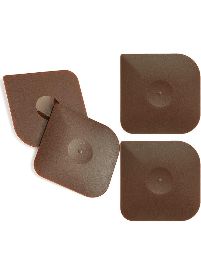 PROMASS promass Pan Scraper 4pcs Brown Pot Scraper Handheld Nylon Cast Iron Pan Cleaners Multifunctional Pan Scraper Tool and Stoneware Scraper for Kitchen and Home  - Image 1