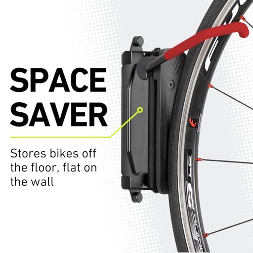 Vibrelli Vertical Swivel Wall Bike Rack - MTB, Road, eBike Bike Hanger and Hooks - Image 2