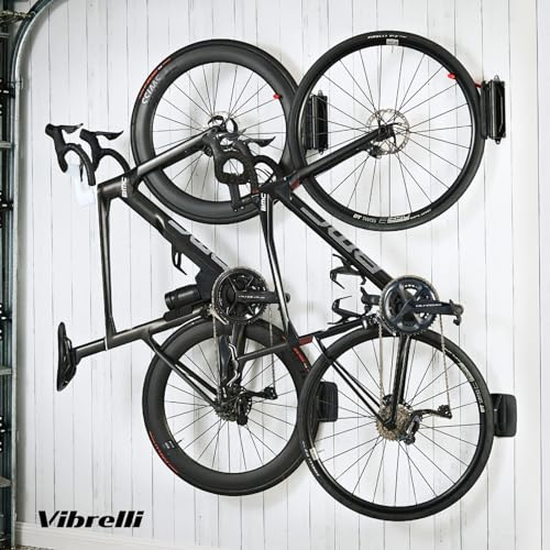 Vibrelli Vertical Swivel Wall Bike Rack - MTB, Road, eBike Bike Hanger and Hooks - Image 3