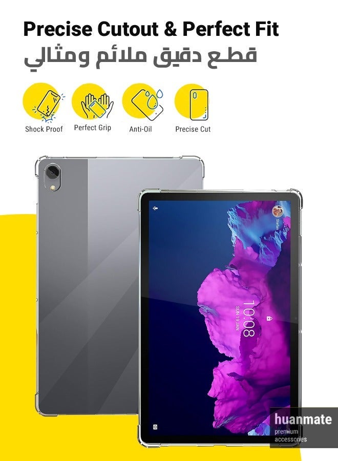 huanmate ShockProof Protection Case Cover For Lenovo Tab P11 Plus Clear - Image 2