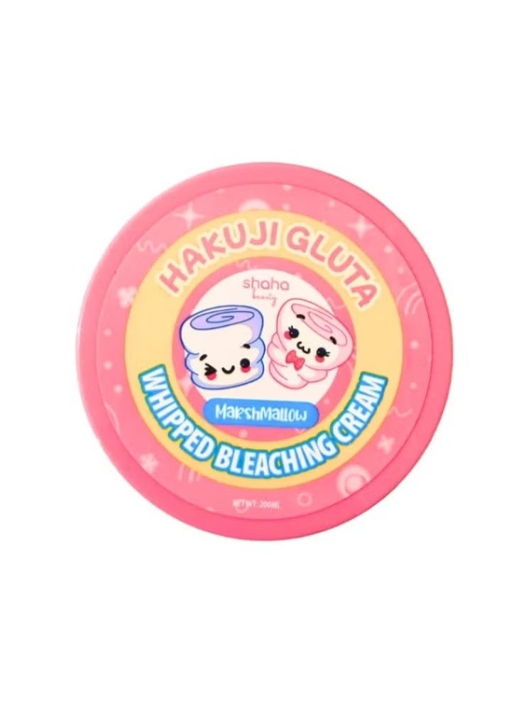 SHAHA BEAUTY Hakuji Gluta Whipped Bleaching Cream Marshmallow Scent 200ml - Image 2