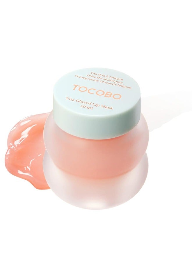 Tocobo Vita Glazed Lip Mask, Exfoliation and Nourishment Lip Mask, Light Lip Line Sleep Lipstick, Super Moisturizing Night Lip Cream Care 20ML - Image 1