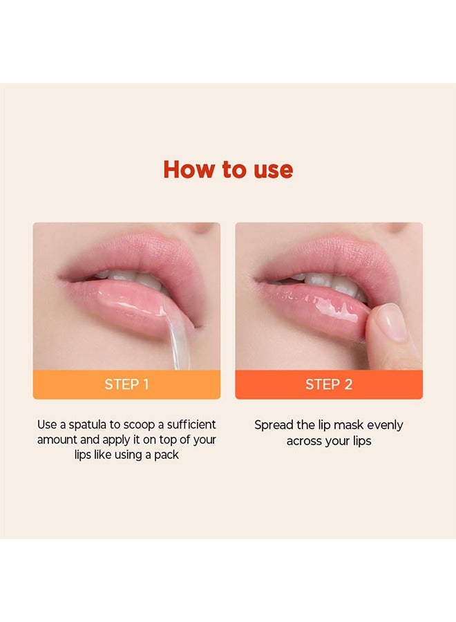 Tocobo Vita Glazed Lip Mask, Exfoliation and Nourishment Lip Mask, Light Lip Line Sleep Lipstick, Super Moisturizing Night Lip Cream Care 20ML - Image 5