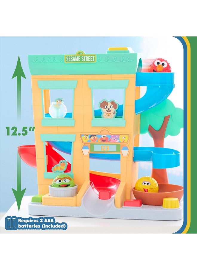 Sesame Street - 'Round The Neighborhood 4Piece Ball Drop Playset And Figures Officially Licensed Kids Toys For Ages 12 Month By Just Play - Image 1