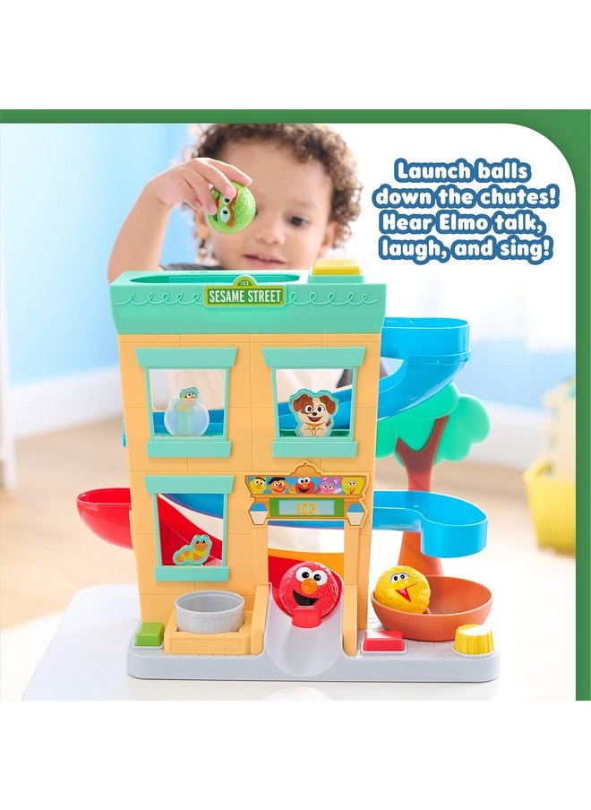 Sesame Street - 'Round The Neighborhood 4Piece Ball Drop Playset And Figures Officially Licensed Kids Toys For Ages 12 Month By Just Play - Image 1