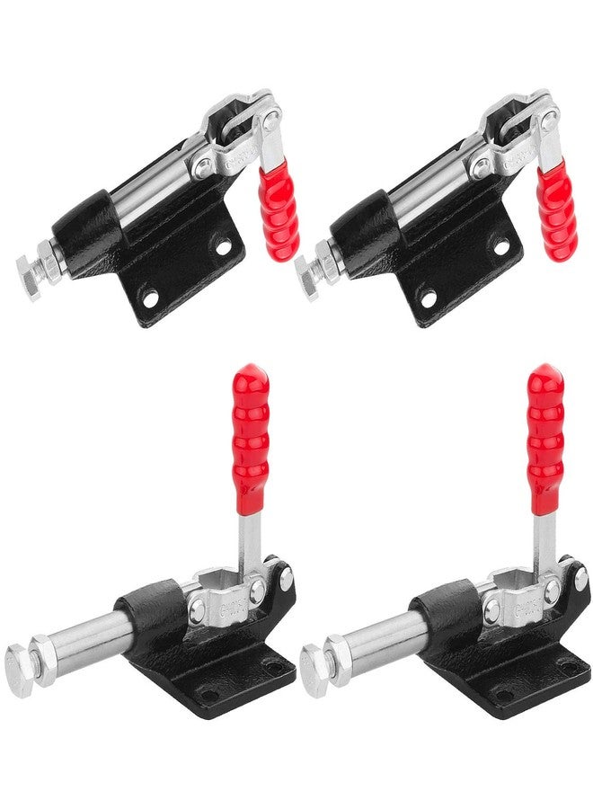 FengWu 4 PCS Push Pull Adjustable Toggle Clamp, Quick Release Hand Tool for Woodworking, 500Lbs Holding Capacity Toggle Latch, GH-305C Stroke Clamp for Welding, 32MM - Image 4