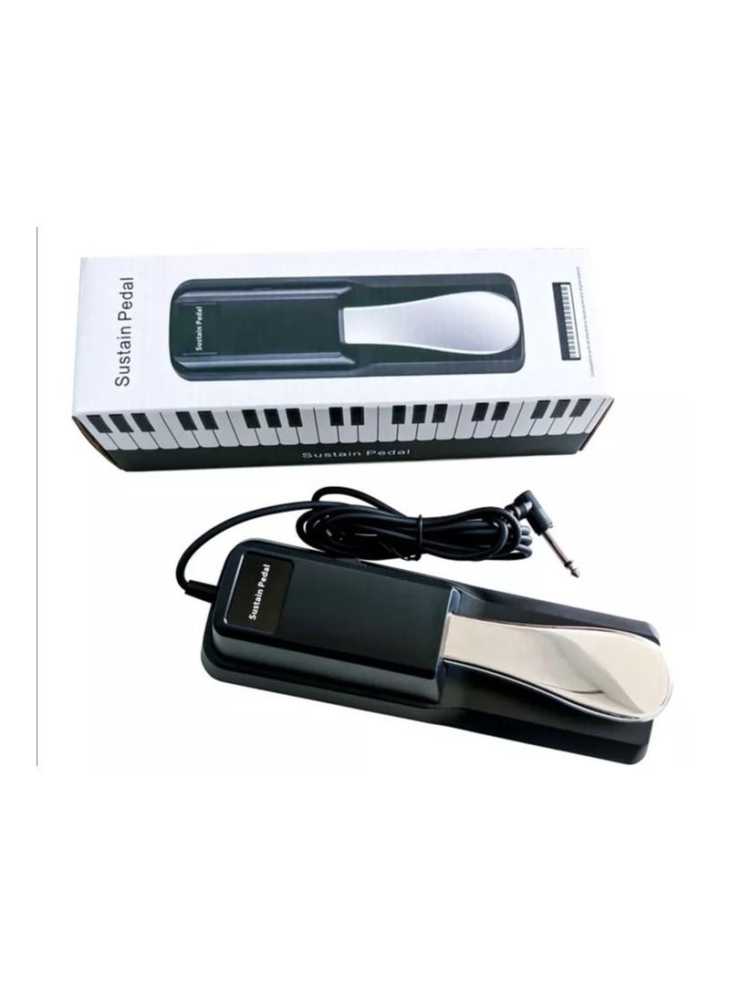 ميغاريا Megarya Combo Offer Adjustable Double X Style Piano Keyboard Stand - Black & Piano Bench , Sustain Pedel and Headphone - Image 4