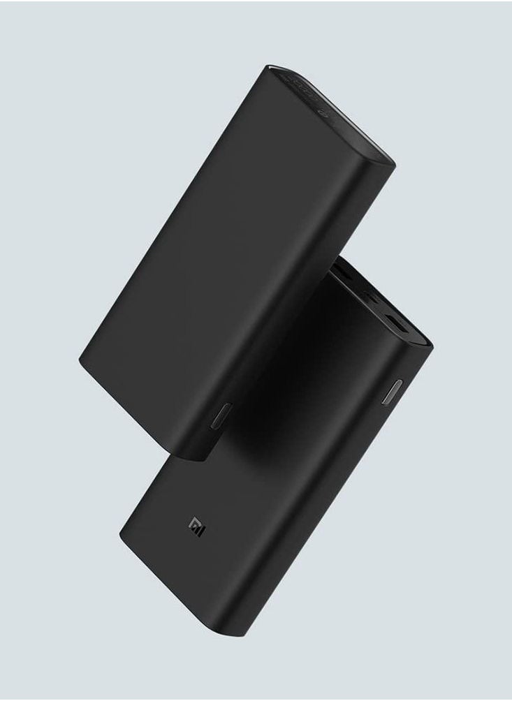 MI FASHION - Xiaomi Mi Power Bank 20000 mAh Power Bank 74Wh 4A 2 USB A Port Rapid Charge Two Devices at Once Type C Input Port Portable Charger for iPhone iPad Galaxy and Smartphones - Image 1