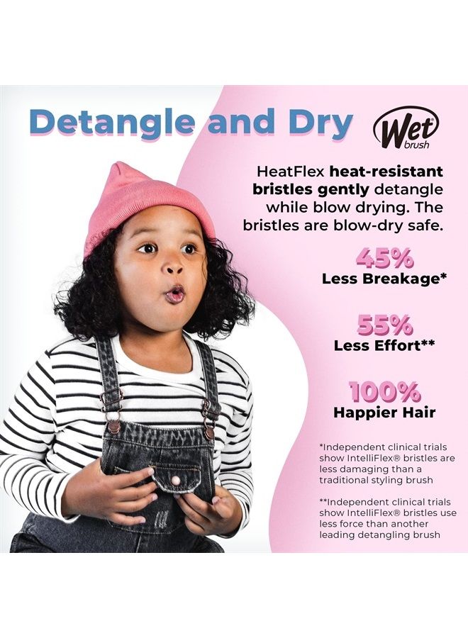 Wet Brush Speed Dry Hair Brush - Free Spirit, Sangria - Vented Design and Ultra Soft HeatFlex Bristles Are Blow Dry Safe With Ergonomic Handle Manages Tangle and Uncontrollable Hair - Pain-Free - Image 3