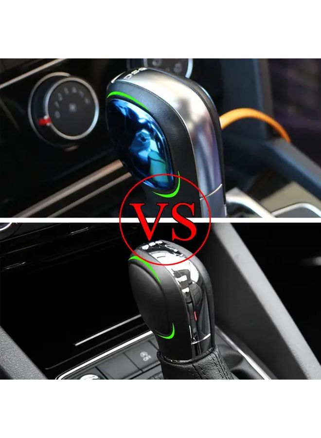 Black Stainless Steel Gear Knob Decorative Stickers 2pcs For Volkswagen - Image 4