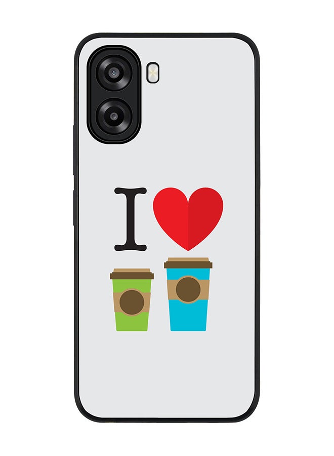 Stylizedd For Oppo A6x 5G / A6x 4G Case,Slim fit Camera Protection, Shockproof Thin Phone cover  - I Love Coffee - Image 1