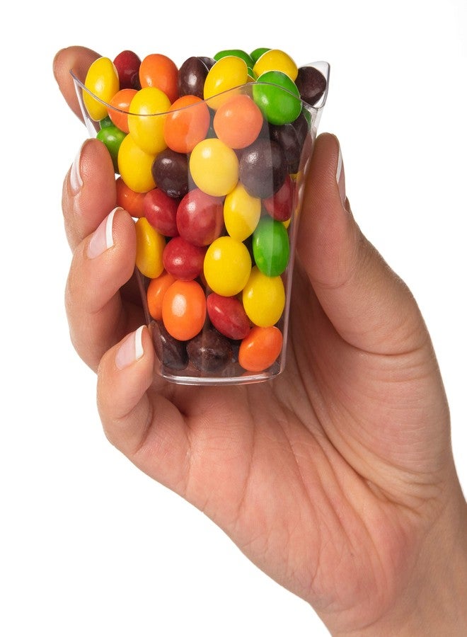 LSR LORESO 96 Pack Mini Triangle Plastic Dessert Cups, 3.5 oz - Clear Plastic Cups For Dessert & Appetizer, Fruit Dessert For Party - Reusable 96CT - Image 2