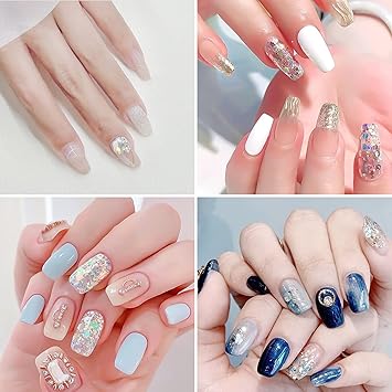 VEGCOO 36 Pots Nail Art Glitter Sequins Powder 24 Pots Holographic Nail Sequins 12 Pots Extra Fine Glitter Chunky Cosmetic Glitter for Body Face Eye Lips Card Making Crafting Scrapbooking - Image 3
