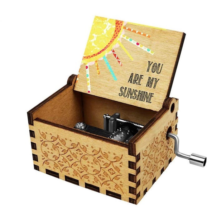 MUSIC BOX WIFE GIRLFRIEND GIFT YOU ARE MY SUNSHINE MUSIC BOX HUSBAND BOYFRIEND GIFTS MINI WOODEN MUSICAL BOX MECHANISM VALENTINE CHRISTMAS ANNIVERSARY BIRTHDAY PRESENT