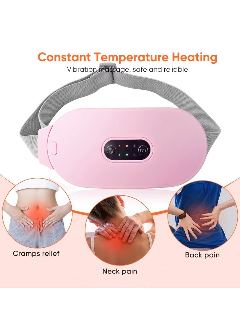 Remy Belle Remy Belle Menstrual Heating Pad, 3 Levels Adjustable Temperature Electric Period Heating Belt(Pink)  - Image 2