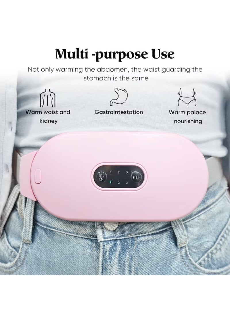Remy Belle Remy Belle Menstrual Heating Pad, 3 Levels Adjustable Temperature Electric Period Heating Belt(Pink)  - Image 3