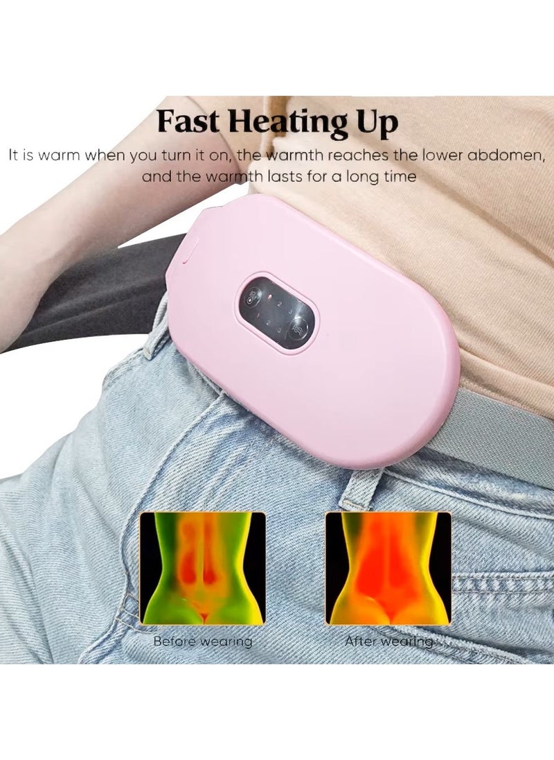 Remy Belle Remy Belle Menstrual Heating Pad, 3 Levels Adjustable Temperature Electric Period Heating Belt(Pink)  - Image 4