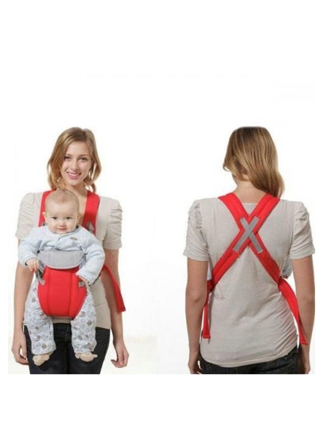 Generic 4-In-1 Kids Adjustable Carrier With Comfortable Head Support And Buckle Strap - Red  - Image 4