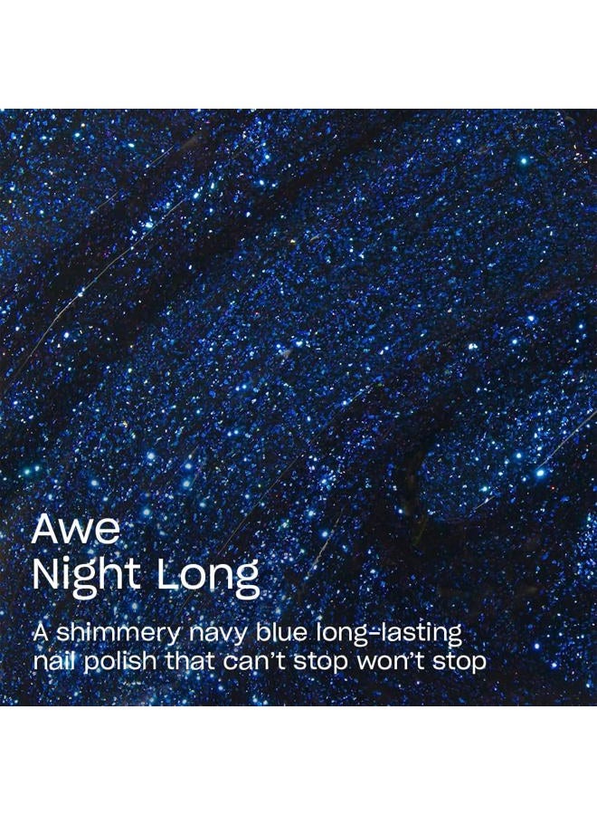 OPI Infinite Shine, Long-lasting lacquer, Gel-like nail polish for up to 11 days of wear & high-shine, Vegan formula, easy removal, scratch-resistant | Awe Night Long, Blue, 15ml - Image 3