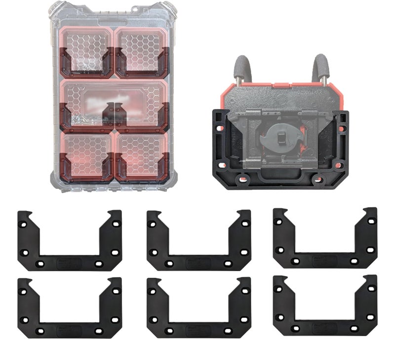 StealthMounts Cleat n Feet Packout Mounting Cleats V2 Compatible with Packout Boxes Locking Milwaukee Packout Accessories Packout Feet Packout Cleats 6 Pack Packout Wall Mount