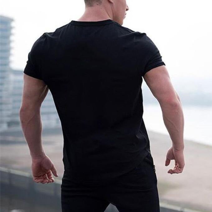 Muscle Men'S Sports Basketball Clothing Cotton Round Neck Printed Casual Short-Sleeved T-Shirt - Image 3
