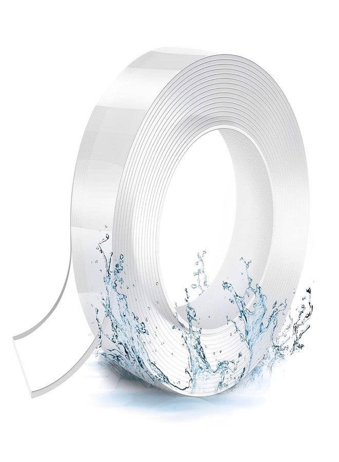 PUNZONE شريط لاصق مزدوج الجوانب شديد التحمل من بونزون، شريط سيليكون شفاف قوي الالتصاق، لا يترك أثراً، قابل للإزالة والغسل، مثالي للملصقات وإطارات الصور والمطبخ والمكتب وديكور السيارة (3 أمتار). - Image 1