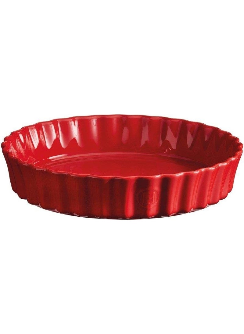 Emile Henry - Tart-Börek-Flan Dish Round 28 cm Red/Burgundy - Image 1